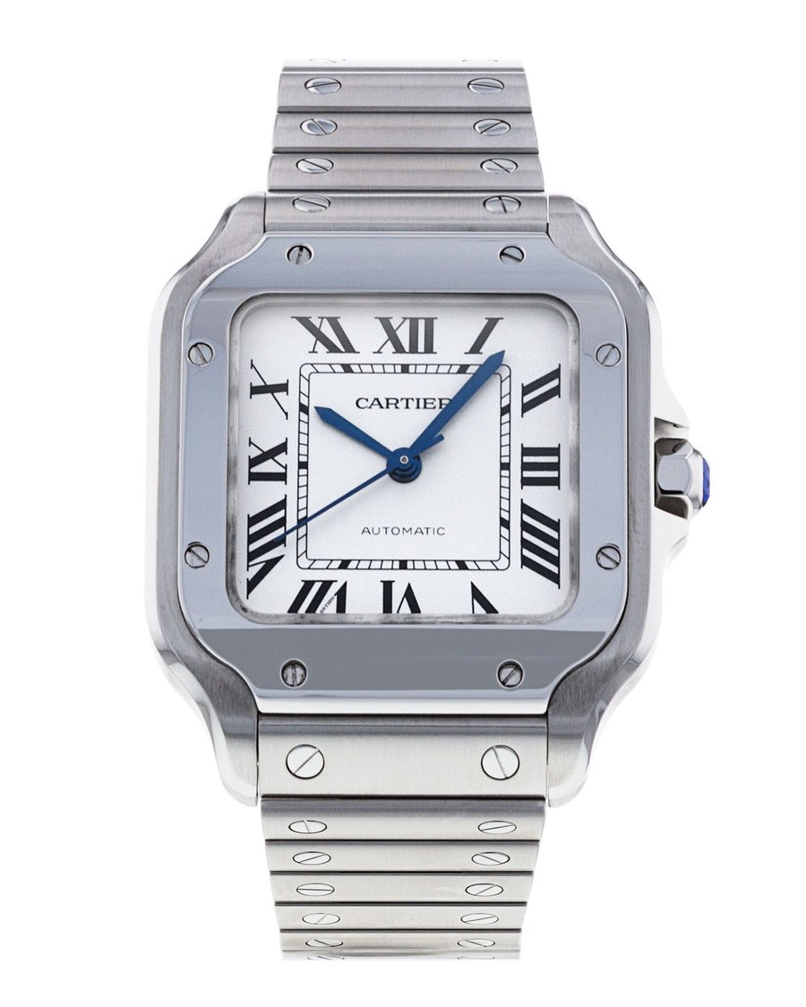 Santos de Cartier Medium, green dial